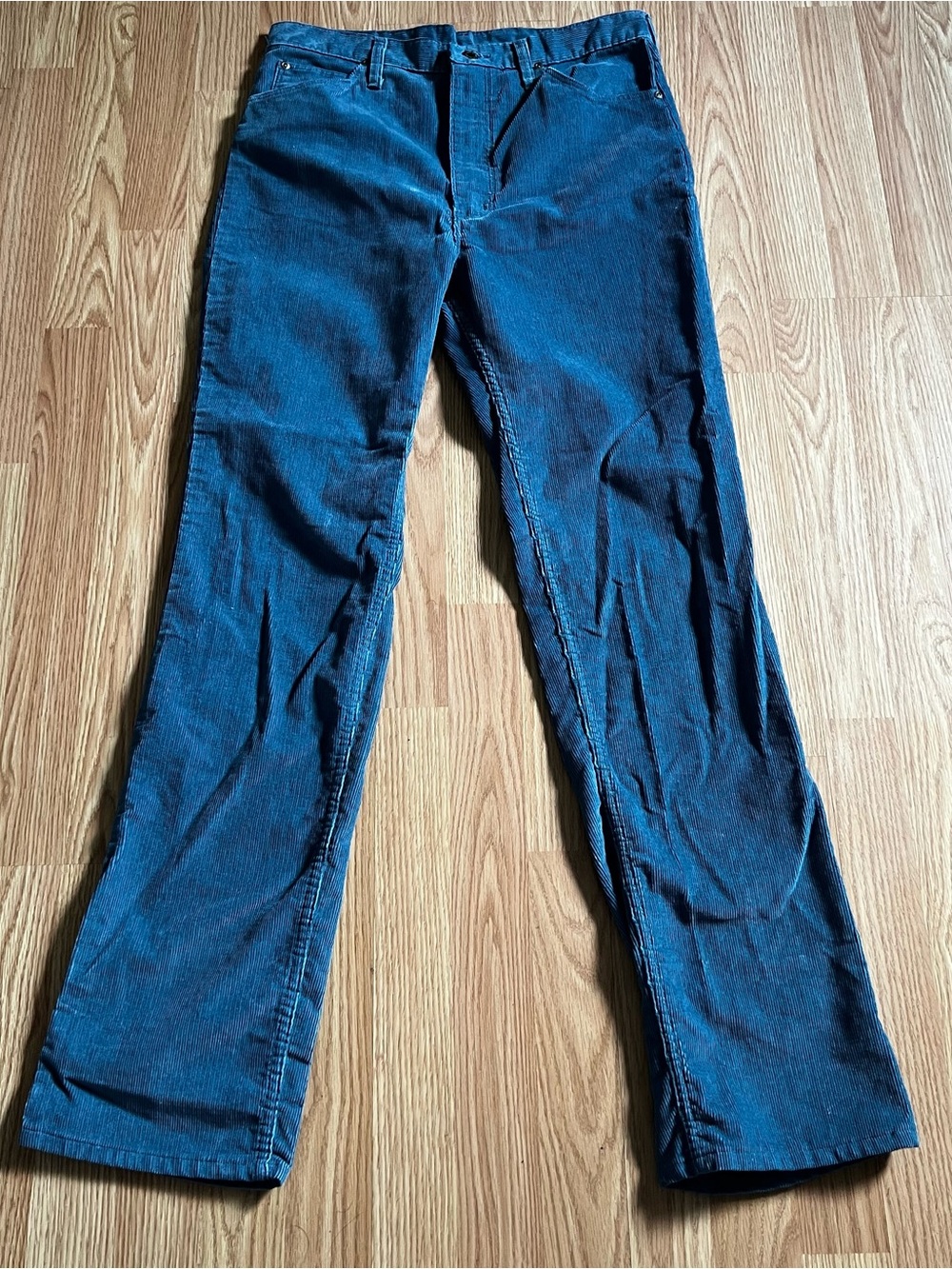 Vintage Wrangler Made in USA Blue Corduroy Pants